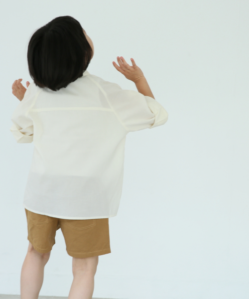 LOWRYS FARM(ローリーズファーム)の「CPOシャツ 844043(シャツ/ブラウス・キッズ・ブラウン/イエロー/アイボリー・110/120/130)」の9枚目の写真