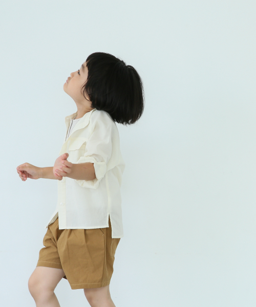 LOWRYS FARM(ローリーズファーム)の「CPOシャツ 844043(シャツ/ブラウス・キッズ・ブラウン/イエロー/アイボリー・110/120/130)」の8枚目の写真