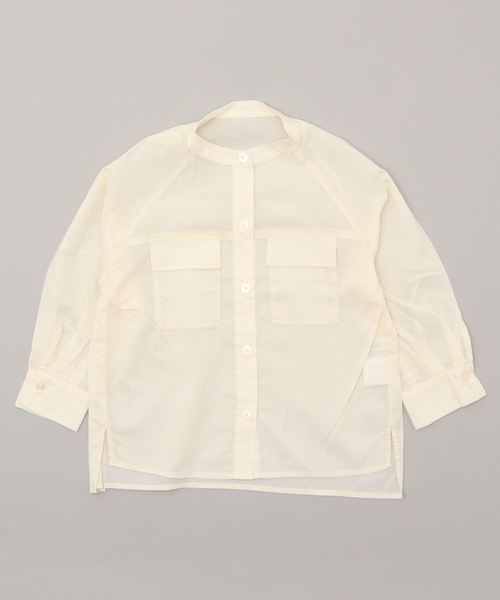 LOWRYS FARM(ローリーズファーム)の「CPOシャツ 844043(シャツ/ブラウス・キッズ・ブラウン/イエロー/アイボリー・110/120/130)」の7枚目の写真