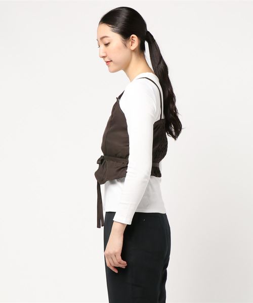 axes femme（アクシーズファム）の「オーナメント縦柄ビスチェ（ベスト・レディース・ダークブラウン/ネイビー/ワイン・MEDIUM）」の4枚目の写真