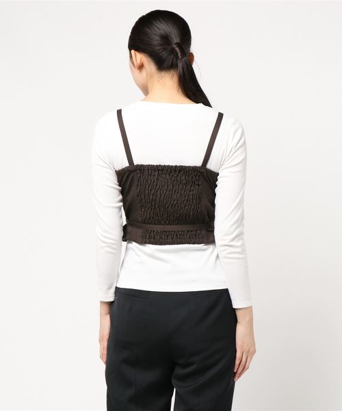 axes femme（アクシーズファム）の「オーナメント縦柄ビスチェ（ベスト・レディース・ダークブラウン/ネイビー/ワイン・MEDIUM）」の5枚目の写真