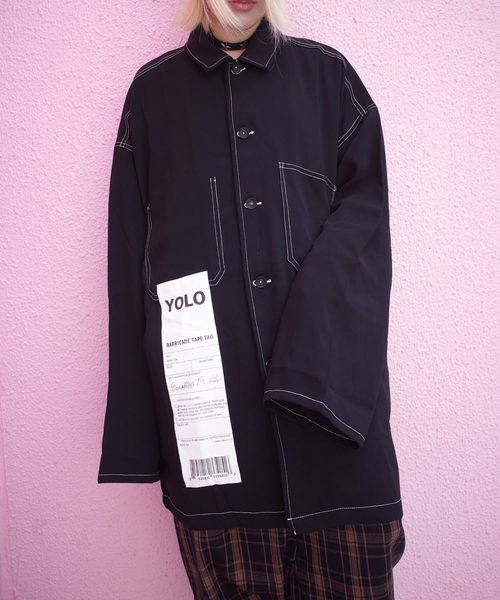 rovtski(ロフトスキー)の「【ビッグシルエット】JKT SHIRT/ステッチシャツジャケット(シャツ/ブラウス・レディース・ブラック/クリアレッド/ベージュ/ローズ・FREE)」の19枚目の写真