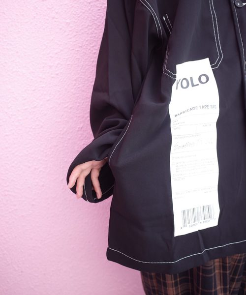 rovtski(ロフトスキー)の「【ビッグシルエット】JKT SHIRT/ステッチシャツジャケット(シャツ/ブラウス・レディース・ブラック/クリアレッド/ベージュ/ローズ・FREE)」の20枚目の写真