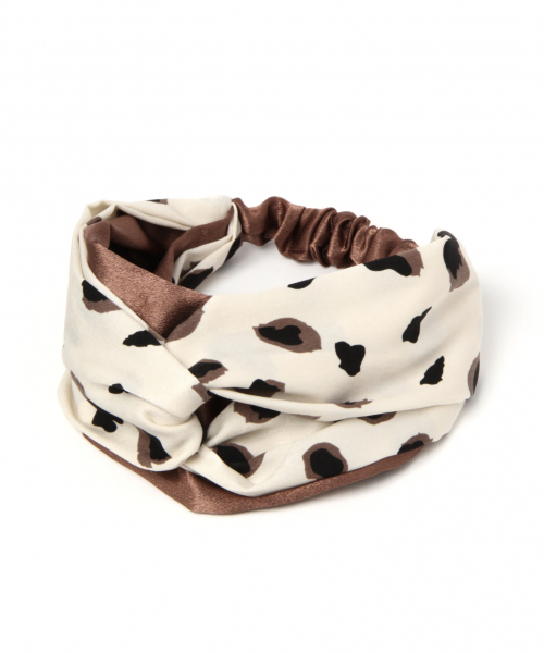 GLOBAL WORK（グローバルワーク）の「ガラターバンFW/856087（ヘアバンド・レディース・ホワイト/ブラウン/ネイビー/ダークブルー・FREE）」の2枚目の写真