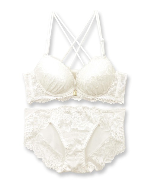 Cross Lace クロスレース ブラ&ショーツセット B65-G75カップ（ブラ