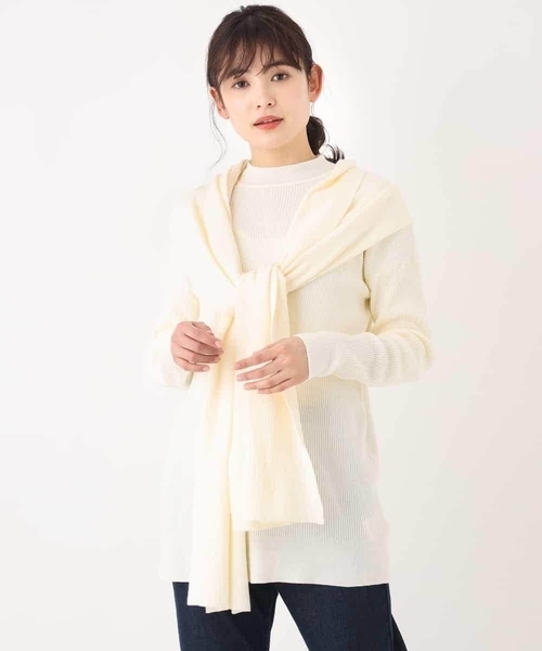 a.v.v（アーヴェヴェ）の「【洗える/WEB限定】ウエストサッシュニット（ニット/セーター・レディース・ベージュ/アイボリー・40/38/42/36/34）」の15枚目の写真