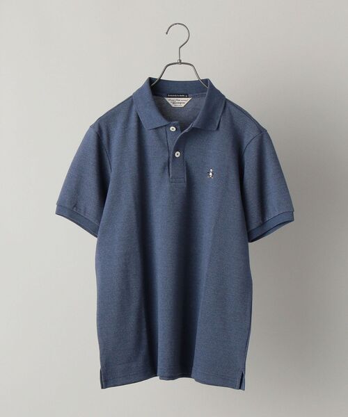 MUNSINGWEAR(マンシングウェア)の「MUNSINGWEAR: 別注 JAPAN MADE 鬼カノコ ポロシャツ (インディゴカラー)(ポロシャツ・メンズ・ブルー・MEDIUM/X-LARGE/LARGE/SMALL)」の1枚目の写真
