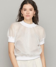 【mintdesigns(ミントデザインズ)】ガラスニットトップス 36201-KN1PO01