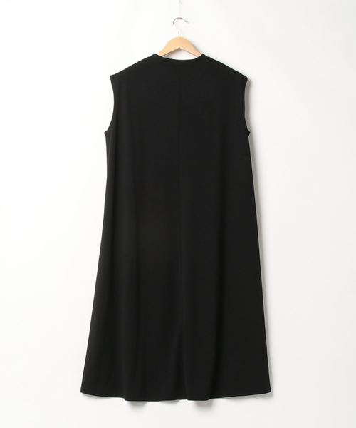 coca（coca）（コカ）の「シンプルAラインワンピース（ワンピース・レディース・ブラック・ONE SIZE）」の2枚目の写真