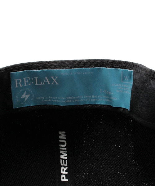 WHO'S WHO gallery（フーズフーギャラリー）の「【RE:LAX】Lux Cap（キャップ・メンズ・ブラック・FREE）」の6枚目の写真