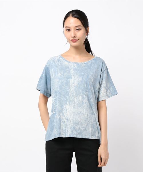 チャイハネ（チャイハネ）の「【チャイハネ】yul アシッドウォッシュTシャツ（Tシャツ/カットソー・レディース・ブラック/ブルー/ダークブルー/グレー/マスタード/オレンジ/ワイン・FREE）」の18枚目の写真