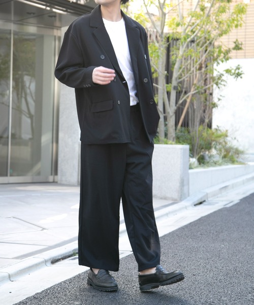 Bling Leads(ブリングリーズ)の「bling leads/薄梨地ワイドパンツ(その他パンツ・メンズ・チャコールグレー/ブラック/ベージュ/ブラウン/グレイッシュベージュ・MEDIUM/LARGE)」の17枚目の写真
