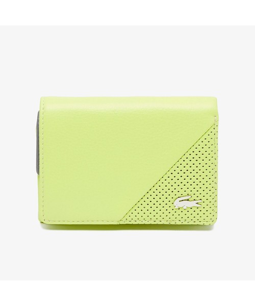 Lacoste ラコステ の Grip Shot パンチングレザーコンビスマートウォレット 財布 Wear