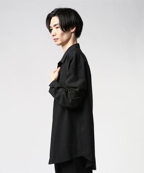 WEGO（ウィゴー）の「WEGO/ロゴプリントビッグシルエットシャツ（シャツ/ブラウス・メンズ・ホワイト/ブラック/グリーン系その他・MEDIUM/LARGE）」の20枚目の写真