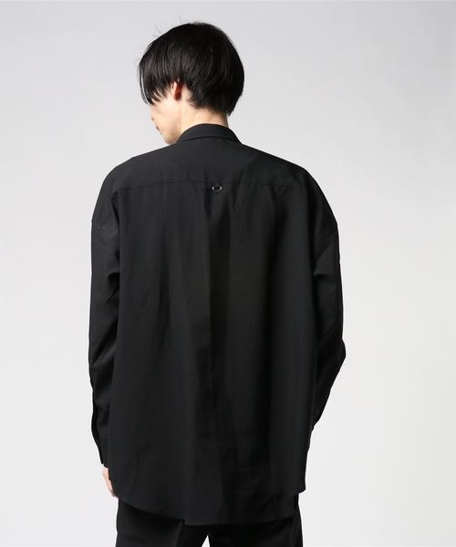 WEGO（ウィゴー）の「WEGO/ロゴプリントビッグシルエットシャツ（シャツ/ブラウス・メンズ・ホワイト/ブラック/グリーン系その他・MEDIUM/LARGE）」の7枚目の写真