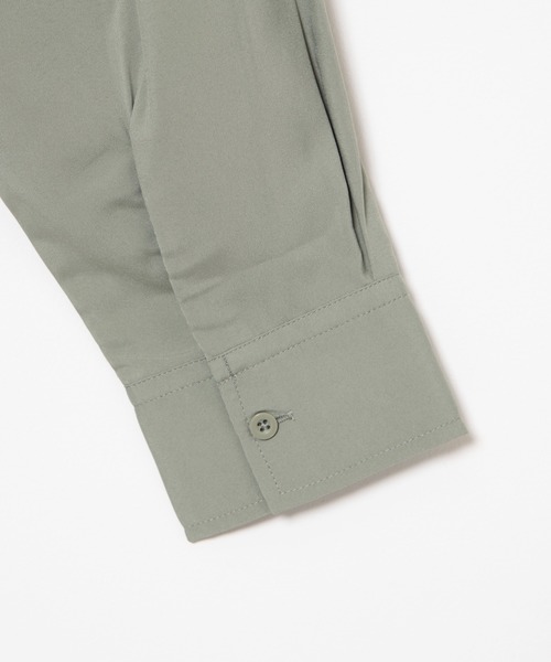 WEGO（ウィゴー）の「WEGO/ロゴプリントビッグシルエットシャツ（シャツ/ブラウス・メンズ・ホワイト/ブラック/グリーン系その他・MEDIUM/LARGE）」の6枚目の写真