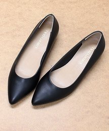Liberty Doll / 3cmヒール ポインテッドトゥ パンプス レディース ローヒール 美脚 歩きやすい 疲れにくい 通勤 通学 オフィス 結婚式 定番パンプス(5424)