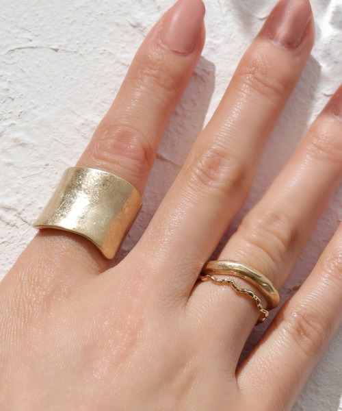 florist（フローリスト）の「4種展開つや消しボールド３セットリング（リング・レディース・シルバー系その他/ゴールド系その他/シルバー系その他2/シルバー系その他3/シルバー系その他4/ゴールド系その他2/ゴールド系その他3/ゴールド系その他4・FREE）」の7枚目の写真