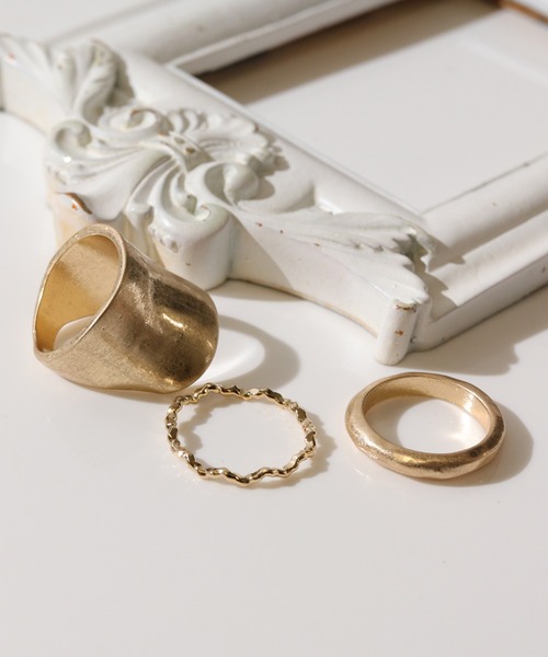 florist（フローリスト）の「4種展開つや消しボールド３セットリング（リング・レディース・シルバー系その他/ゴールド系その他/シルバー系その他2/シルバー系その他3/シルバー系その他4/ゴールド系その他2/ゴールド系その他3/ゴールド系その他4・FREE）」の15枚目の写真