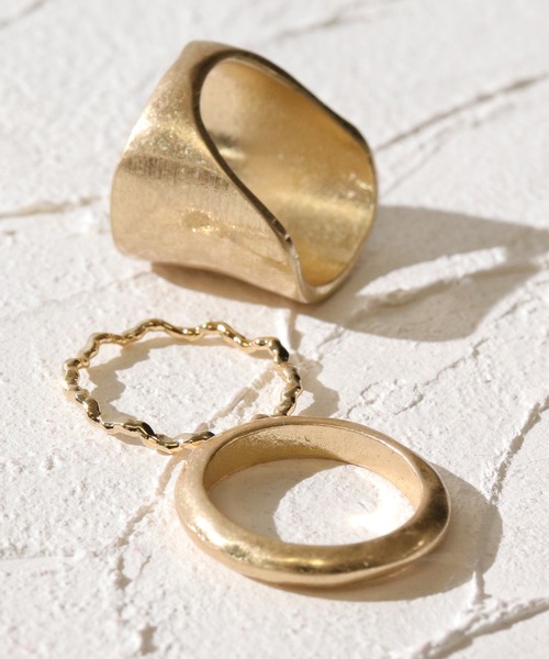 florist（フローリスト）の「4種展開つや消しボールド３セットリング（リング・レディース・シルバー系その他/ゴールド系その他/シルバー系その他2/シルバー系その他3/シルバー系その他4/ゴールド系その他2/ゴールド系その他3/ゴールド系その他4・FREE）」の14枚目の写真