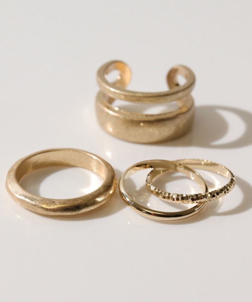 florist（フローリスト）の「4種展開つや消しボールド３セットリング（リング・レディース・シルバー系その他/ゴールド系その他/シルバー系その他2/シルバー系その他3/シルバー系その他4/ゴールド系その他2/ゴールド系その他3/ゴールド系その他4・FREE）」の10枚目の写真