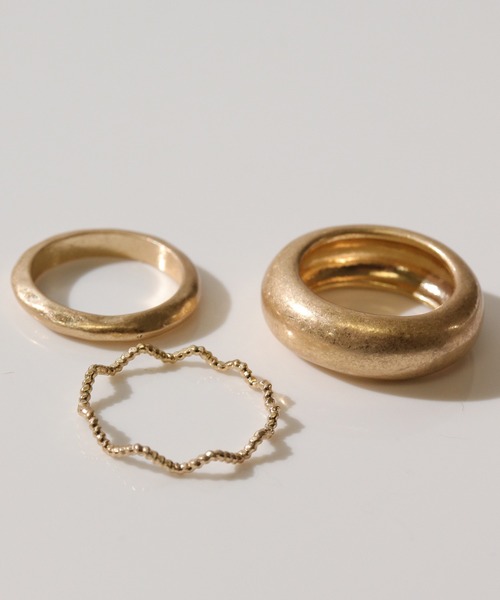 florist（フローリスト）の「4種展開つや消しボールド３セットリング（リング・レディース・シルバー系その他/ゴールド系その他/シルバー系その他2/シルバー系その他3/シルバー系その他4/ゴールド系その他2/ゴールド系その他3/ゴールド系その他4・FREE）」の9枚目の写真