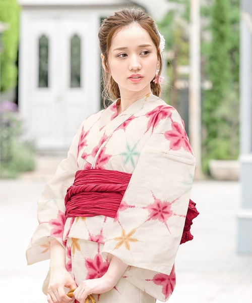 bonheur saisons(ボヌールセゾン)の「選べるレディース浴衣2点セット (浴衣+帯)(浴衣・レディース・ホワイト系その他/ブルー系その他/ピンク系その他/ホワイト系その他2/ブルー系その他2/ブルー系その他3/ブルー系その他4/ピンク系その他2/ホワイト×ピンク/ホワイト系その他3/ホワイト×ブルー/マルチ/ブルー系/アイボリー系/スカイブルー系/ライトブルー/キナリ/ライトグリーン系/ネイビー系1/アイボリー系1/スカイブルー系1/ネイビー系/ネイビー系2/ホワイト系/パープル系/ホワイト系1/ネイビー系3・FREE)」の9枚目の写真