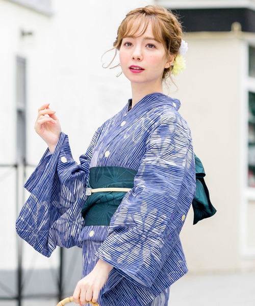 bonheur saisons(ボヌールセゾン)の「選べるレディース浴衣2点セット (浴衣+帯)(浴衣・レディース・ホワイト系その他/ブルー系その他/ピンク系その他/ホワイト系その他2/ブルー系その他2/ブルー系その他3/ブルー系その他4/ピンク系その他2/ホワイト×ピンク/ホワイト系その他3/ホワイト×ブルー/マルチ/ブルー系/アイボリー系/スカイブルー系/ライトブルー/キナリ/ライトグリーン系/ネイビー系1/アイボリー系1/スカイブルー系1/ネイビー系/ネイビー系2/ホワイト系/パープル系/ホワイト系1/ネイビー系3・FREE)」の20枚目の写真