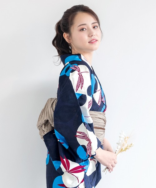 bonheur saisons(ボヌールセゾン)の「選べるレディース浴衣2点セット (浴衣+帯)(浴衣・レディース・ホワイト系その他/ブルー系その他/ピンク系その他/ホワイト系その他2/ブルー系その他2/ブルー系その他3/ブルー系その他4/ピンク系その他2/ホワイト×ピンク/ホワイト系その他3/ホワイト×ブルー/マルチ/ブルー系/アイボリー系/スカイブルー系/ライトブルー/キナリ/ライトグリーン系/ネイビー系1/アイボリー系1/スカイブルー系1/ネイビー系/ネイビー系2/ホワイト系/パープル系/ホワイト系1/ネイビー系3・FREE)」の22枚目の写真