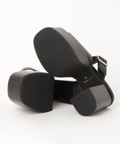 WEGO（ウィゴー）の「WEGO/ベルトヒールサンダル（サンダル・レディース・その他1/ブラック・LARGE/MEDIUM）」の3枚目の写真