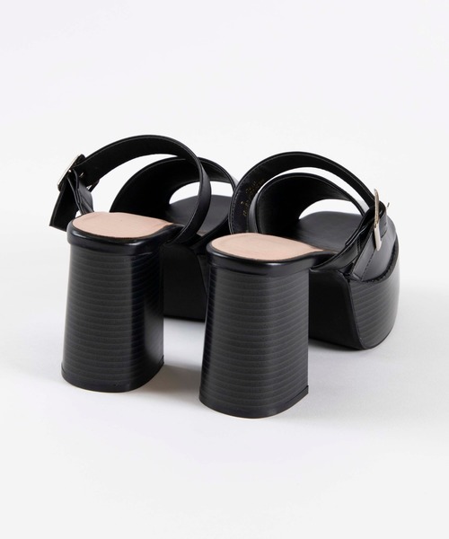 WEGO（ウィゴー）の「WEGO/ベルトヒールサンダル（サンダル・レディース・その他1/ブラック・LARGE/MEDIUM）」の8枚目の写真