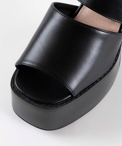 WEGO（ウィゴー）の「WEGO/ベルトヒールサンダル（サンダル・レディース・その他1/ブラック・LARGE/MEDIUM）」の6枚目の写真