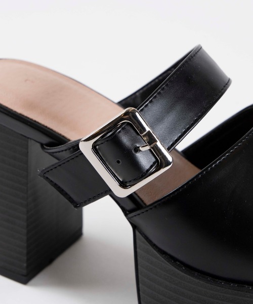 WEGO（ウィゴー）の「WEGO/ベルトヒールサンダル（サンダル・レディース・その他1/ブラック・LARGE/MEDIUM）」の5枚目の写真