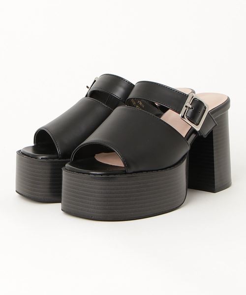 WEGO（ウィゴー）の「WEGO/ベルトヒールサンダル（サンダル・レディース・その他1/ブラック・LARGE/MEDIUM）」の10枚目の写真