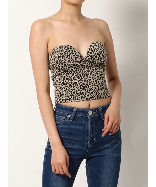 GYDA（ジェイダ）の「レオパードベアビスチェ（チューブトップ）」 - WEAR