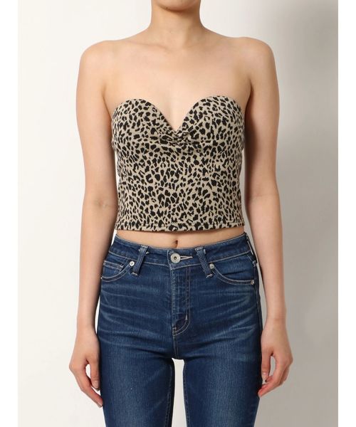 GYDA（ジェイダ）の「レオパードベアビスチェ（チューブトップ）」 - WEAR