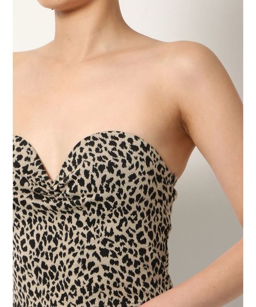 GYDA（ジェイダ）の「レオパードベアビスチェ（チューブトップ）」 - WEAR