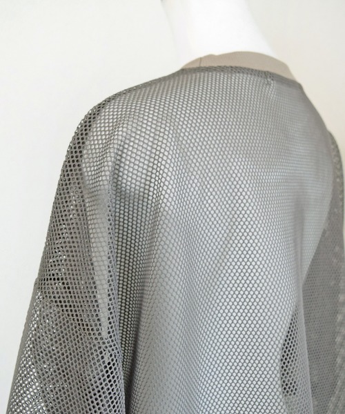 Marient（マリエント）の「メッシュレイヤードTEE/Tシャツ（Tシャツ/カットソー・レディース・ホワイト/カーキ/ブラック・FREE）」の18枚目の写真