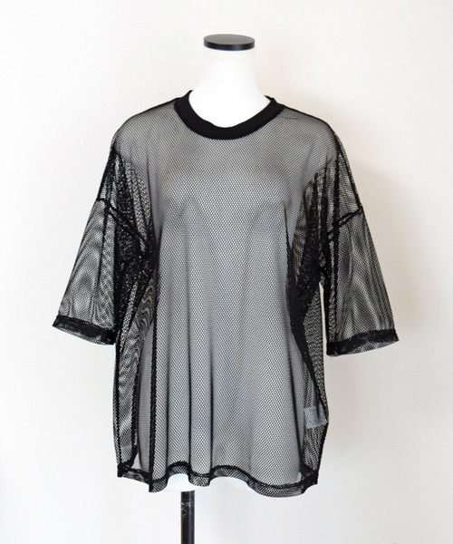 Marient（マリエント）の「メッシュレイヤードTEE/Tシャツ（Tシャツ/カットソー・レディース・ホワイト/カーキ/ブラック・FREE）」の22枚目の写真