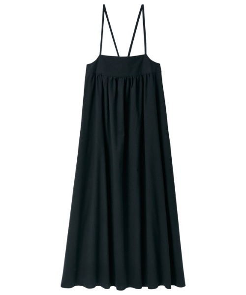 GeeRA(ジーラ)の「綿100%サロペットワンピース(ワンピース・レディース・ブラック/ベージュ・X-LARGE/MEDIUM/LARGE)」の9枚目の写真