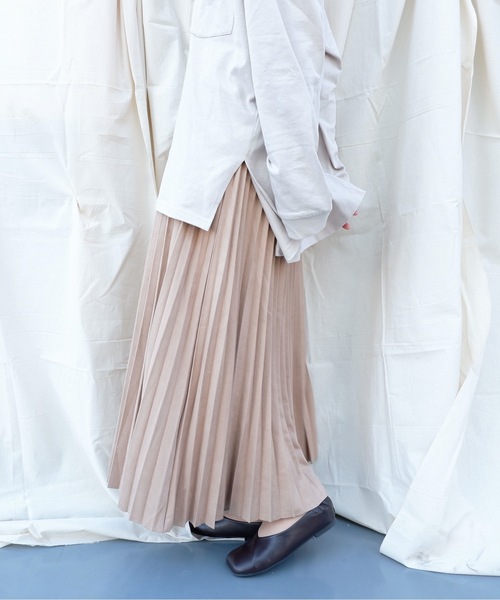 sakishimatokyo（サキシマトーキョー）の「【ZOZO限定】サキシマamp 「スエードプリーツスカート」（スカート・レディース・ホワイト/ベージュ・FREE）」の8枚目の写真