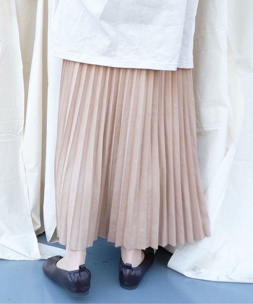 sakishimatokyo（サキシマトーキョー）の「【ZOZO限定】サキシマamp 「スエードプリーツスカート」（スカート・レディース・ホワイト/ベージュ・FREE）」の9枚目の写真
