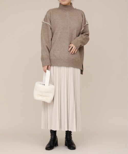 sakishimatokyo（サキシマトーキョー）の「【ZOZO限定】サキシマamp 「スエードプリーツスカート」（スカート・レディース・ホワイト/ベージュ・FREE）」の11枚目の写真