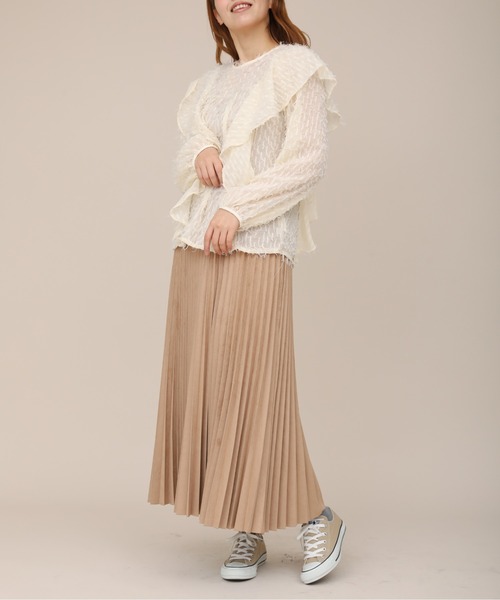 sakishimatokyo（サキシマトーキョー）の「【ZOZO限定】サキシマamp 「スエードプリーツスカート」（スカート・レディース・ホワイト/ベージュ・FREE）」の19枚目の写真