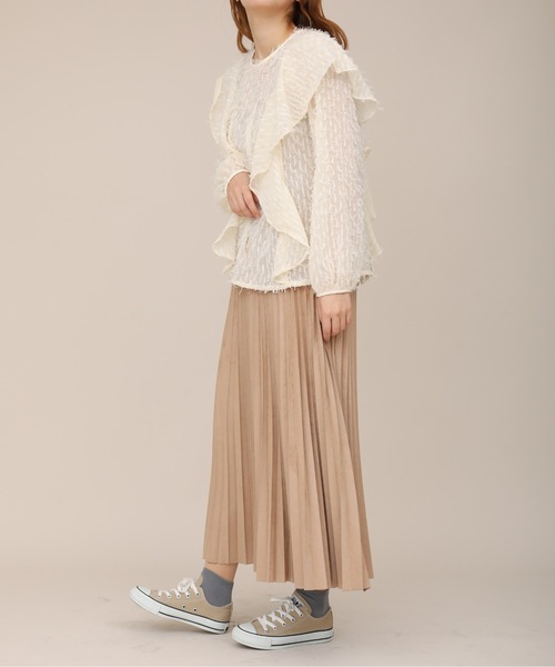 sakishimatokyo（サキシマトーキョー）の「【ZOZO限定】サキシマamp 「スエードプリーツスカート」（スカート・レディース・ホワイト/ベージュ・FREE）」の20枚目の写真