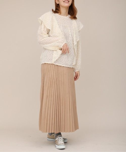 sakishimatokyo（サキシマトーキョー）の「【ZOZO限定】サキシマamp 「スエードプリーツスカート」（スカート・レディース・ホワイト/ベージュ・FREE）」の21枚目の写真