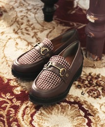 axes femme | チェック柄ビットローファー(ローファー)