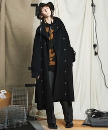 美品】Maison Special 20AW レオパードクルーネックニット
