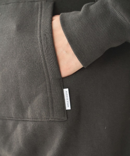 ALEXIA STAM（アリシアスタン）の「Drawstring Hem Hoodie/ドローストリングヘムフーディー（パーカー・レディース・チャコールグレー/ブラウン/サンドベージュ・FREE）」の15枚目の写真