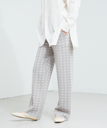 【WEB限定】ジャカードニットパンツ